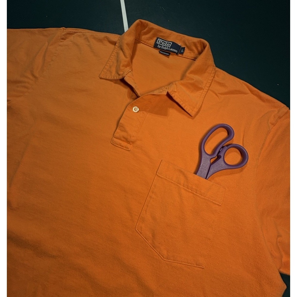 Vintage 90s Polo‎ Ralph Lauren Collared Pocket Shirt Single Stitch Men's Large